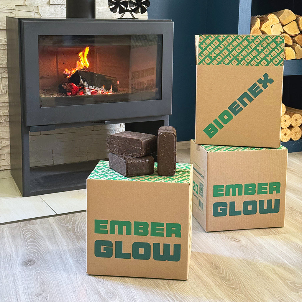 Bûches de nuit compressées Briquettes d’écorces de bois 8h Bioenex — free download